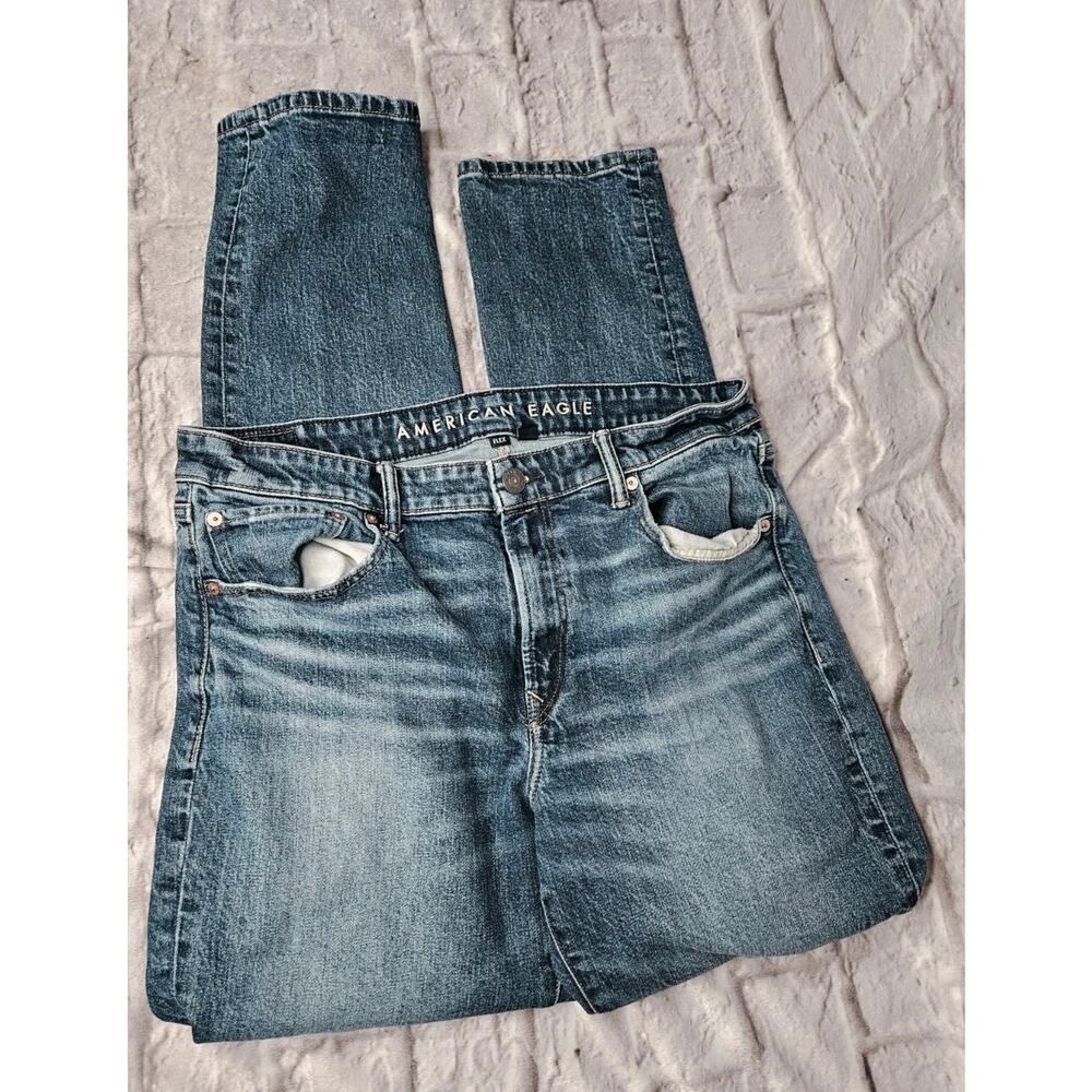 American Eagle Slim Straight 34 X 34 Men's Jeans Blue